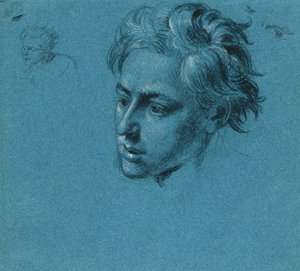 Studium głowy do „Sceny z tyrolskiej walki o wolność” autorstwa Johann Peter Krafft