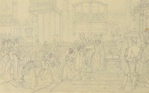 Koronacja cesarzowej Karoliny Augusty w Pressburgu autorstwa Johann Peter Krafft