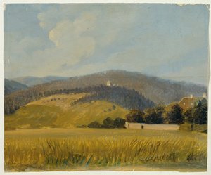 krajobraz w pobliżu Badenii autorstwa Johann Peter Krafft