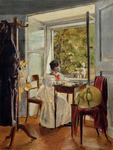 Marie Krafft przy biurku autorstwa Johann Peter Krafft