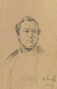 Studium portretowe Franza Xavera Eckl autorstwa Johann Peter Krafft
