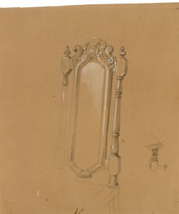 Studium ramienia krzesła autorstwa Johann Peter Krafft
