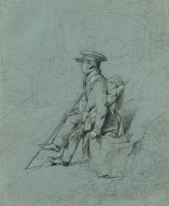 Studium odpoczywającego malarza autorstwa Johann Peter Krafft