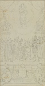 Chrzest Stefana Węgierskiego autorstwa Johann Peter Krafft