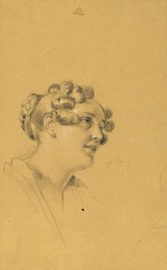 Studium portretu kobiecego do „Wyjścia pary cesarskiej po ciężkiej chorobie cesarza Franciszka I”. autorstwa Johann Peter Krafft