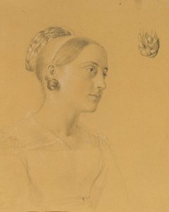 Studium kobiece na temat „Wjazdu po pokoju paryskim” autorstwa Johann Peter Krafft
