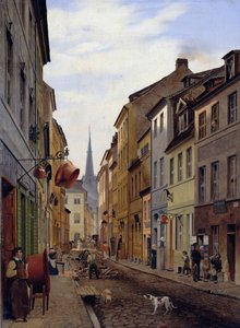 Parochialstraße, 1831 autorstwa Johann Philipp Eduard Gaertner