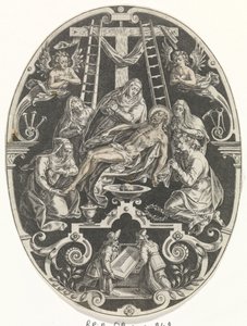 Między van Christusem Passie van Christus (tytuł serii) Męka Chrystusa naszym Odkupieniem (tytuł serii) autorstwa Johann Sadeler (I)