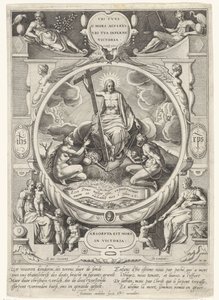 Chrystus jako zwycięzca śmierci i grzechu autorstwa Johann Sadeler (I)