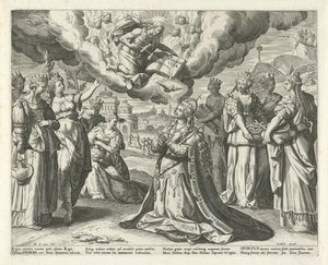 Chrystus oddaje swoją krew swojej oblubienicy Pieśń Salomona (tytuł serii) Canticum Canticorum (tytuł serii) autorstwa Johann Sadeler (I)