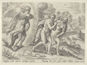 Wypędzenie z raju autorstwa Johann Sadeler (I)