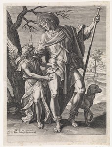 Św. Rocha autorstwa Johann Sadeler (I)