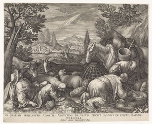 Powołanie Abrahama autorstwa Johann Sadeler (I)