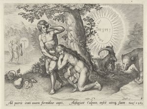 Upadek człowieka Upadek człowieka (tytuł serii) autorstwa Johann Sadeler (I)