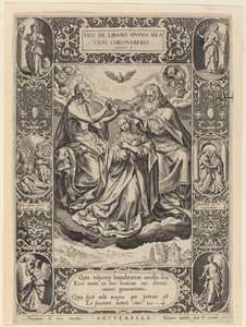 Koronacja Dziewicy, 1576. autorstwa Johann Sadeler I