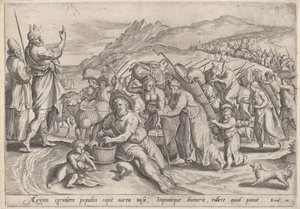 Exodus z Egiptu, c.1585.