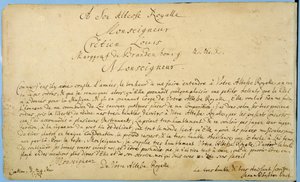 Odręczna dedykacja „Koncertów Brandenburskich” margrabiemu brandenburskiemu Christianowi Ludwigowi 24 marca 1721 r. (pióro i atrament na papierze)