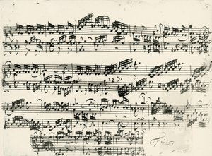 Partytura dla 15 Inventions BWV 772-801, 2-częściowy kontrapunkt Johanna Sebastiana Bacha (1685-1750)