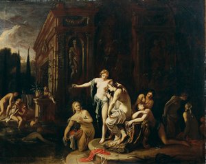 Diana i Callisto w wannie autorstwa Johann Spillenberger