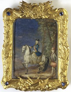 Portret jeździecki cesarzowej Katarzyny II 1729-1796 autorstwa Johann Stenglin