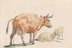 Sika Krowa autorstwa Johann Teyler, after Paulus Potter