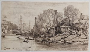 Na Steinwerder 21-05-1882 autorstwa Johann Theobald Riefesell