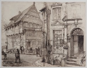 HH-Riefesell-16-Ecke-Kajen-Deichstrasse-08-02-1884 autorstwa Johann Theobald Riefesell
