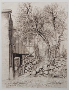 stare wzgórze młyńskie w pobliżu Millernthor autorstwa Johann Theobald Riefesell