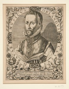 Portret Orlando Lassusa, od J.J. Boissardzie, autorstwa Johann Theodor de Bry