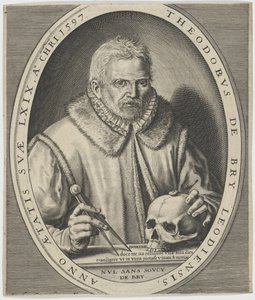 Portret Teodora de Bry 1528-1598, ca. 1597.