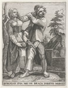 Strijd om de broek ZWIĄZĘ SIĘ W SPODNIE MĘŻA (tytuł na obiekcie) Świeckie herby, 1596 (tytuł serii)