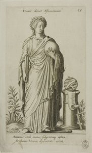 Urania, Muza Astronomii, płyta 15 z Parnassus Biceps