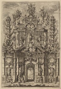 Łuk Triumfalny dla Karola V autorstwa Johann Ulrich Kraus, after Peter Schubert von Ehrenberg