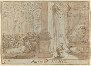 Amarylis i Borówka, 1640. autorstwa Johann Wilhelm Baur