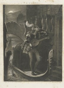 Gondola przez bimber autorstwa Johann Wilhelm Kaiser (I)