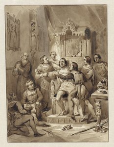 Hrabia William V oszalał i morduje Gerrita van Wateringena, 1357
