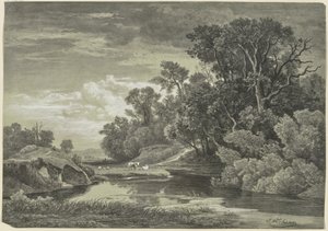 Nad Arly koło Karlsruhe autorstwa Johann Wilhelm Schirmer