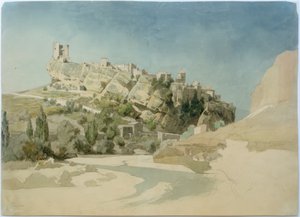 Widok na Vaison-la-Romaine autorstwa Johann Wilhelm Schirmer