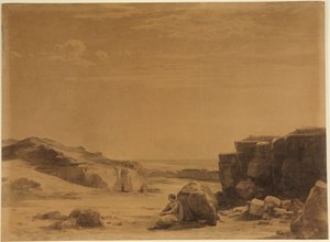 Hagar na pustyni (Księga Rodzaju 21, 16) autorstwa Johann Wilhelm Schirmer