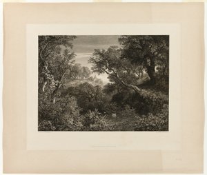 Duży niemiecki krajobraz autorstwa Johann Wilhelm Schirmer