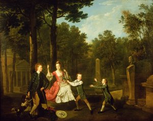 Dzieci 4. księcia Devonshire (olej na płótnie) autorstwa Johann Zoffany