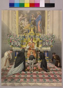 Pierwsza komunia cesarza Franciszka Józefa I autorstwa Johann the Yngr. Dallinger von Dalling