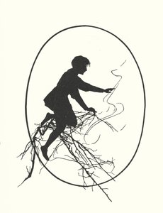 Sylwetka Johanny Beckmann (litografia) autorstwa Johanna Beckmann