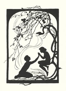 Sylwetka Johanny Beckmann (litografia)