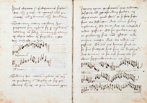 Strona z książki o teorii muzyki autorstwa Johannesa Tinctoris autorstwa Johannes (c.1435 1511) Tinctoris