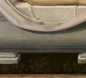 Lamentacja, detal, ok. 1490-1510 autorstwa Johannes (fl.16th century) Hispanus