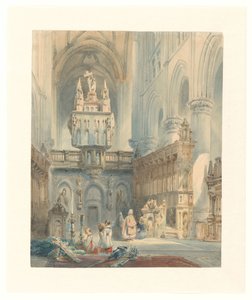 Kerkinterieur autorstwa Johannes Bosboom (signed by artist)