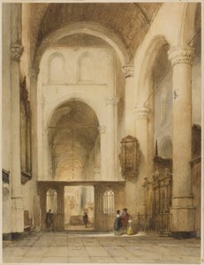 Wnętrze kościoła autorstwa Johannes Bosboom