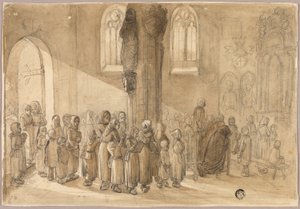 Pierwsza Komunia autorstwa Johannes Bosboom