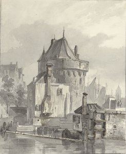 Widok na główną wieżę w Hoorn